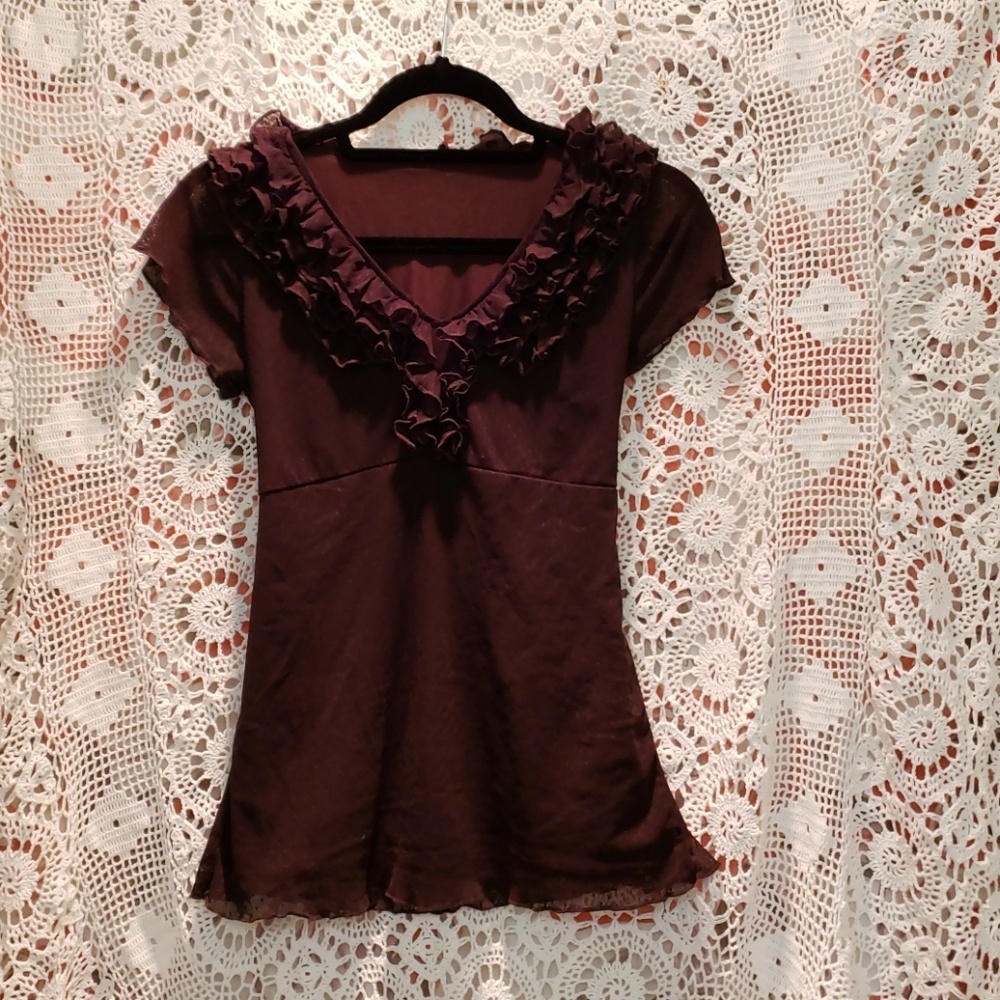 Elegant Chocolate Blouse